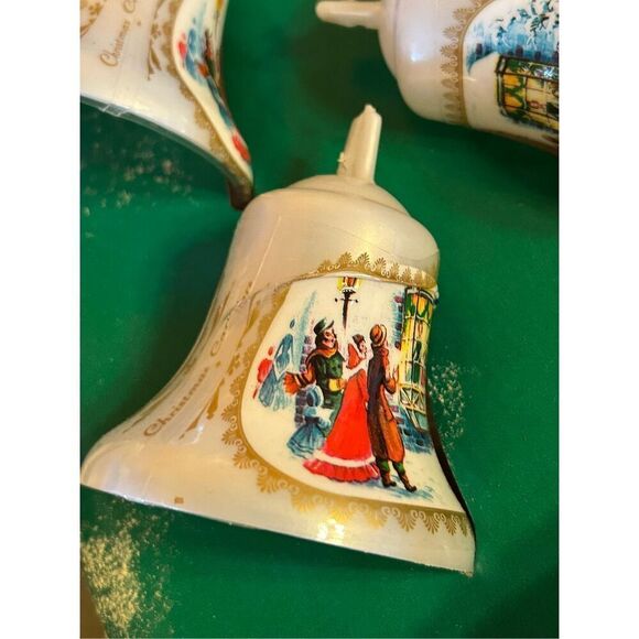 The Unbreakable Christmas Carolers Bell Style  Hanging Ornaments Bradford 1977 ( - Picture 4 of 7